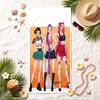 HUNTRIX Soft Beach Towel Stylish Beach Pool Towel for Summer Seaside Vacation Travel