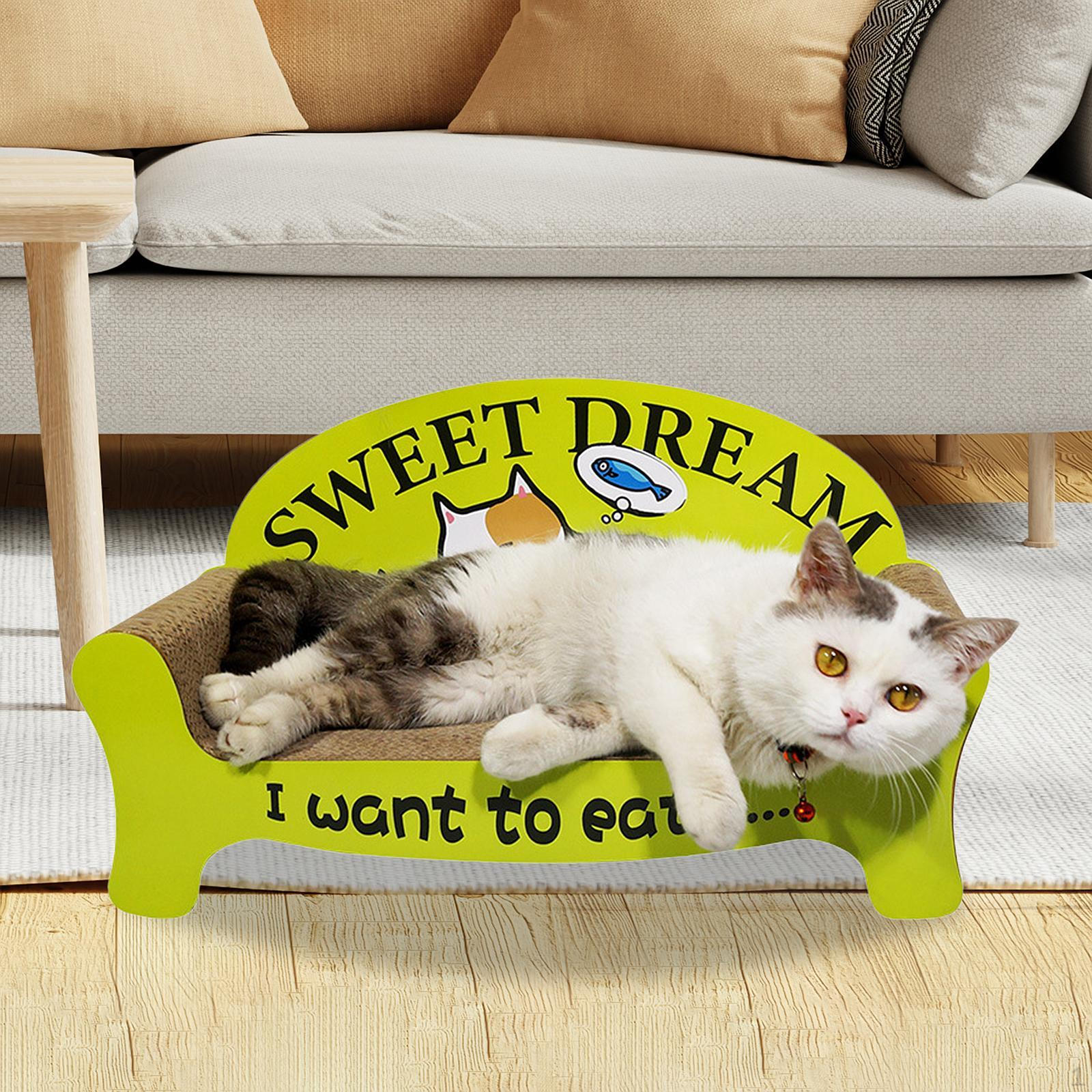 

Cat Scratcher Bed Scratch Mat Sofa Shape Protect Furniture Versatile Indoor Cats Couch
