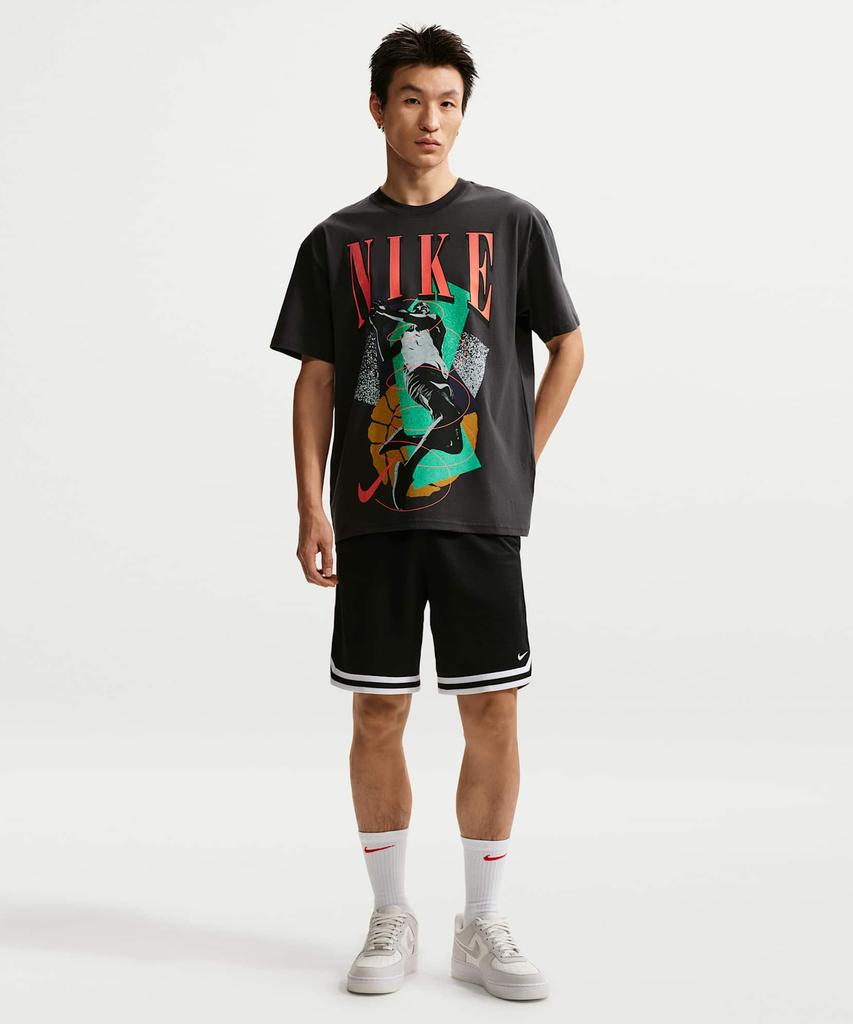 NIKE Basketball T-Shirt M - Off-Noir / Ih4132-010
