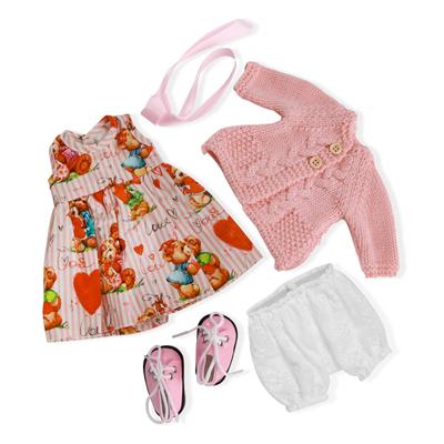 BlissfulPixie Handmade Waldorf Doll Clothes Set (30cm) with Beautiful Box, Perfect for Girls, Christmas, Birthday Gift - Autumn Clothing Accessories