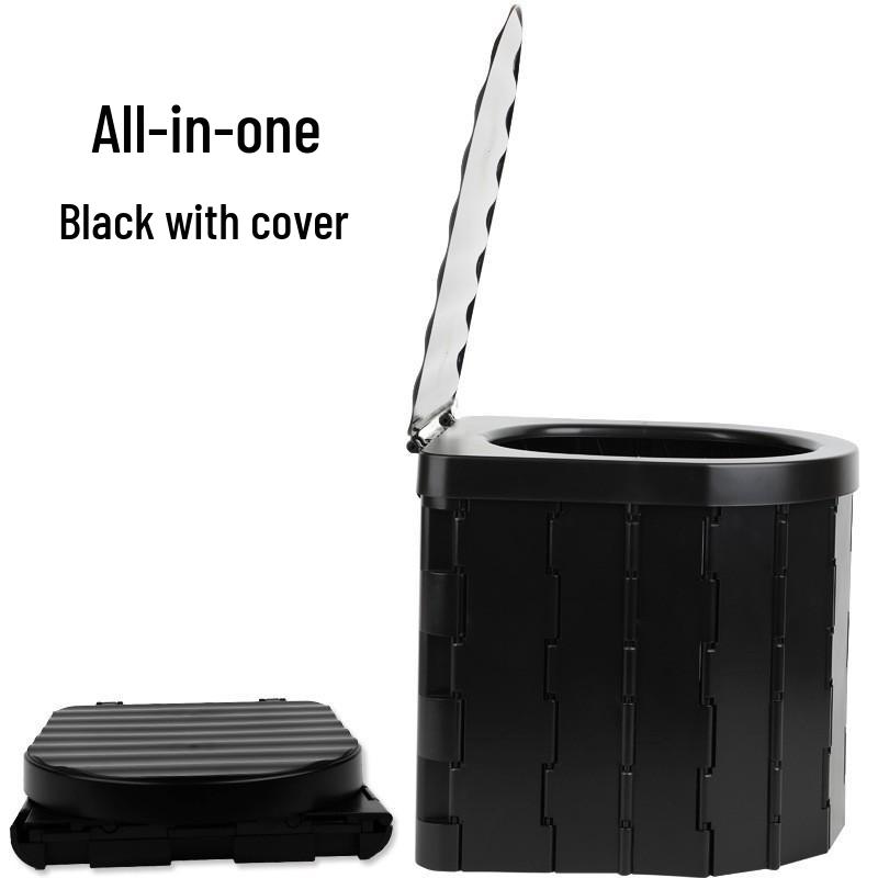 Sanitário Portátil Dobrável à Prova de Odor para Viagem para Adultos e Crianças