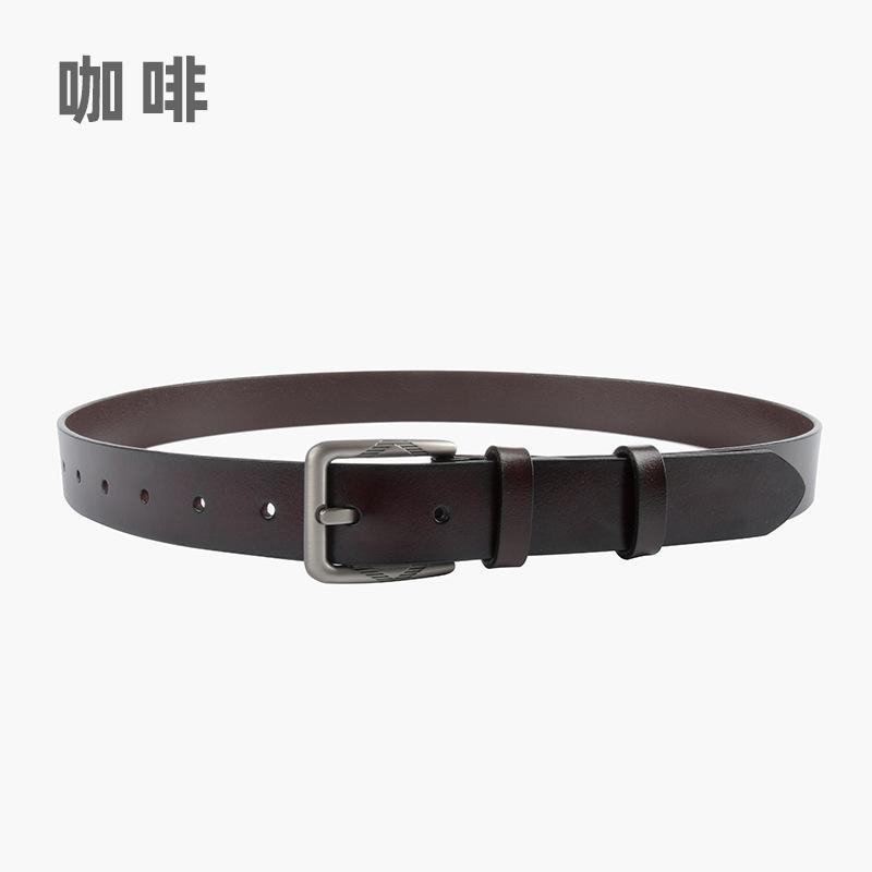 

Коровья кожа Женский кожаный женский ремень Винтажный Классический Повседневный Брюки Джинсы Прямые волосы 105cm кофейный