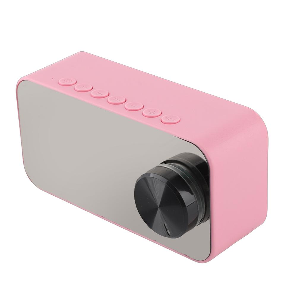 Wireless Speaker Multifunction Noise Cancelling Temperature Display Voice Broadcast FM Radio Mirror Alarm Clock