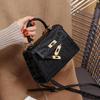 Viney Women's Crossbody Bag, Leather Handbag, Shoulder Bag, Black