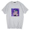Dark Gothic Short Sleeve T-shirt Cute Cartoon Girl Streetwear Simple Casual Top Retro Loose E-Girl Summer Short Sleeve T-shirt