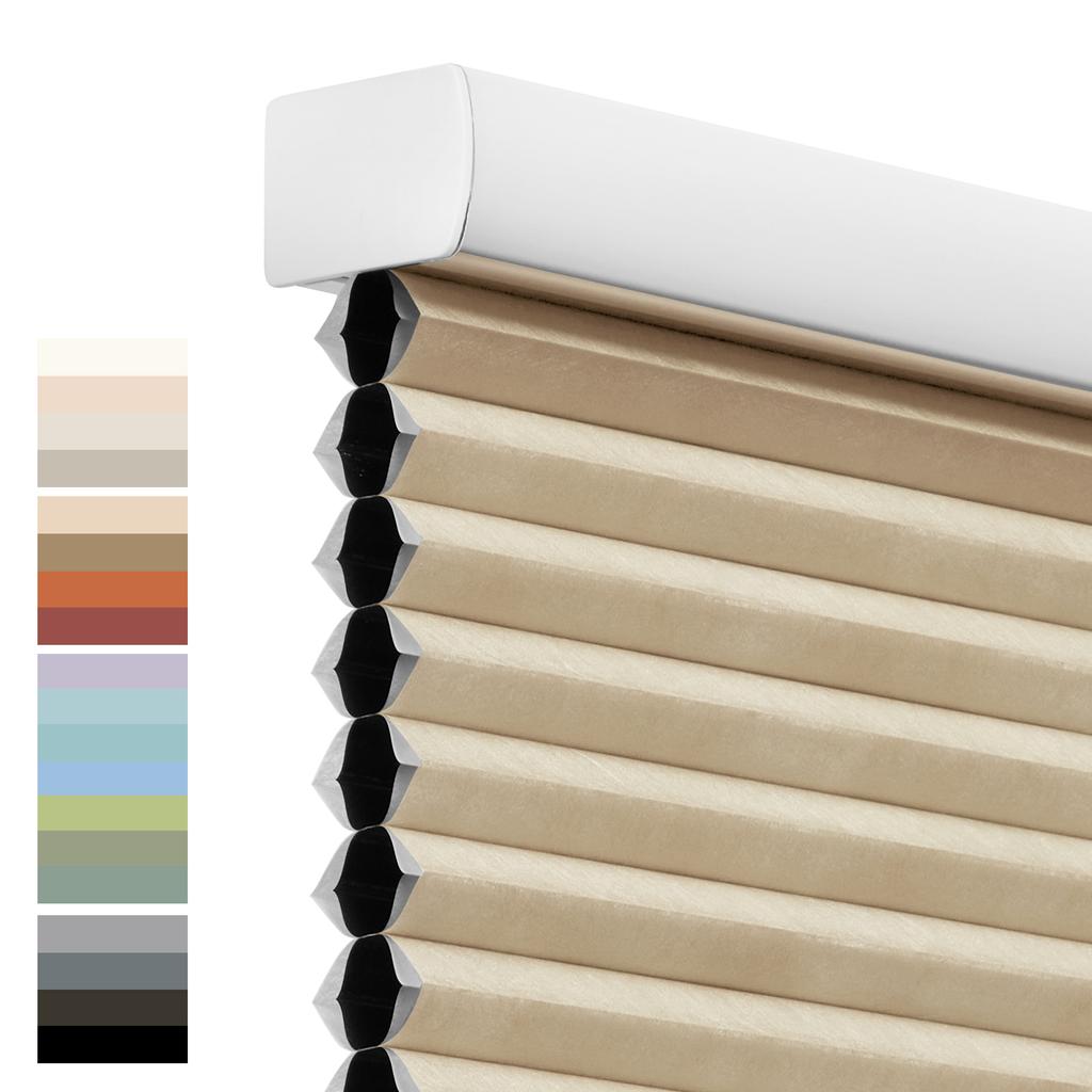 Persilux Blackout Cellular Blinds Honeycomb Shades Double Cells Cordless Windows Shades Saving Energy Thermal Insulation Custom