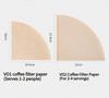 1PACK Hand Drip Coffee Filter Paper Cone Log Pulp V-Funnel Americano Coffee Machine Drip Filter Paper 1-2/2-4 Servings
