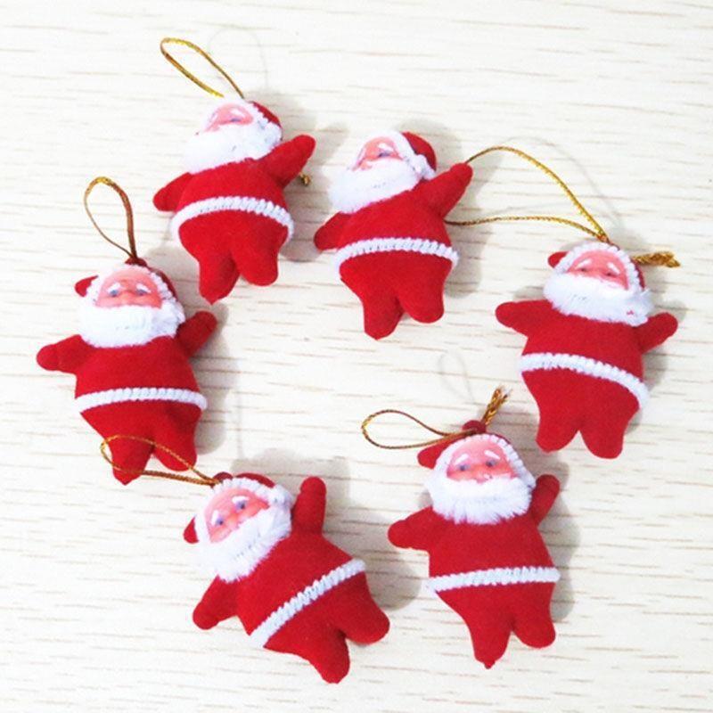 Mini Red Santa Claus Figurines Set Of Six Perfect For Festive Christmas Decorations