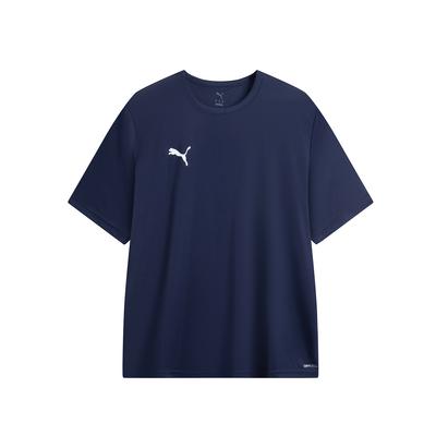 Logo Rundhals Kurzarm T-Shirt Herren Oberteile Marineblau 706132-06
