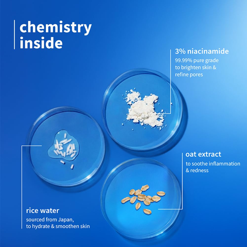 Plum Niacinamide Rice Water Face Toner Alcohol Free Pore Refining Glow Boost For Oily Dry Combination Skin 150 Ml