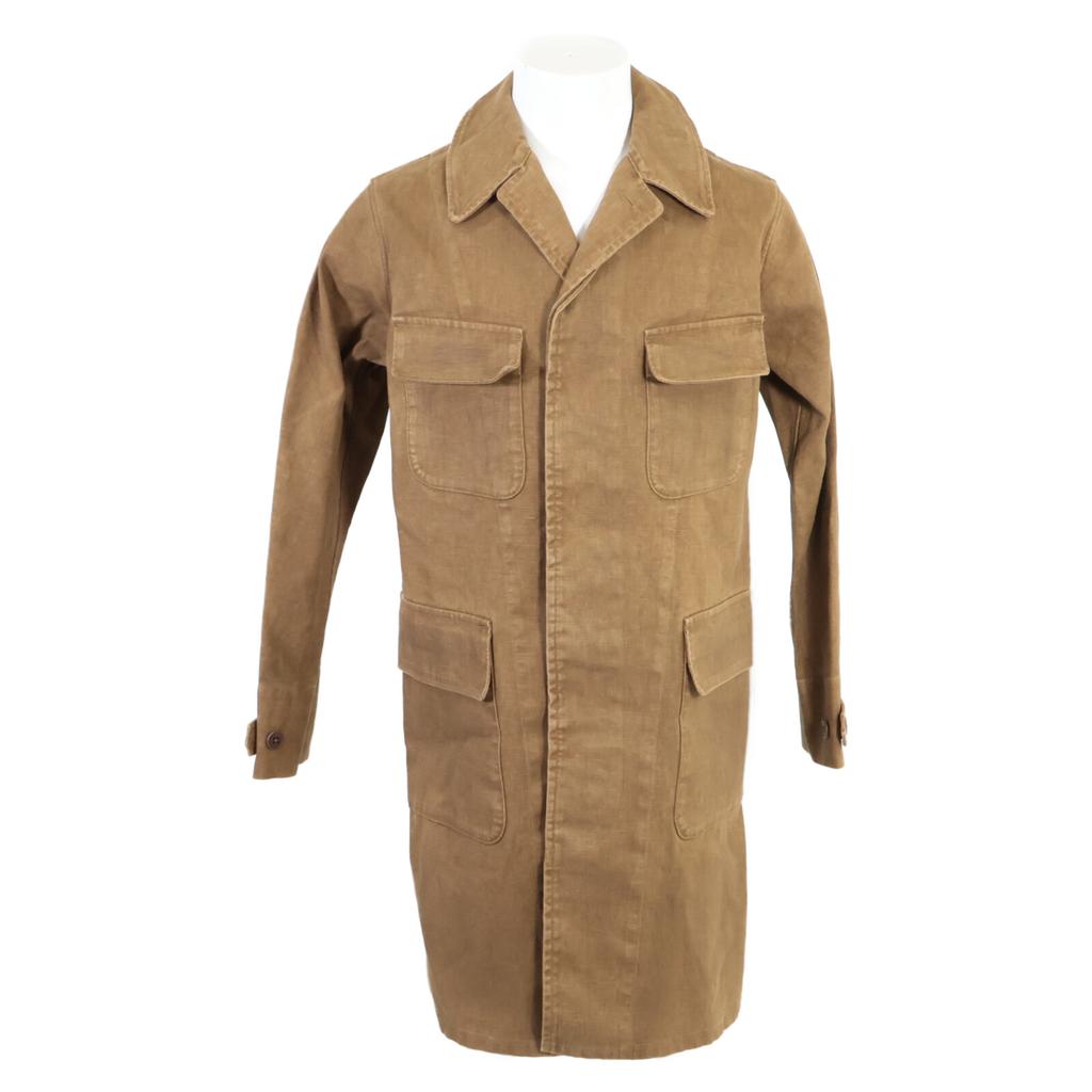 RRL [Excellent Condition/Domestically Authorized] 782959753001 Bonded Linen Walking Coat Coat XS BrownUsed