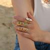 Korean Style Summer Transparent Ring Geometric Open Ring Cute Eternal Flower Ring  Decoration