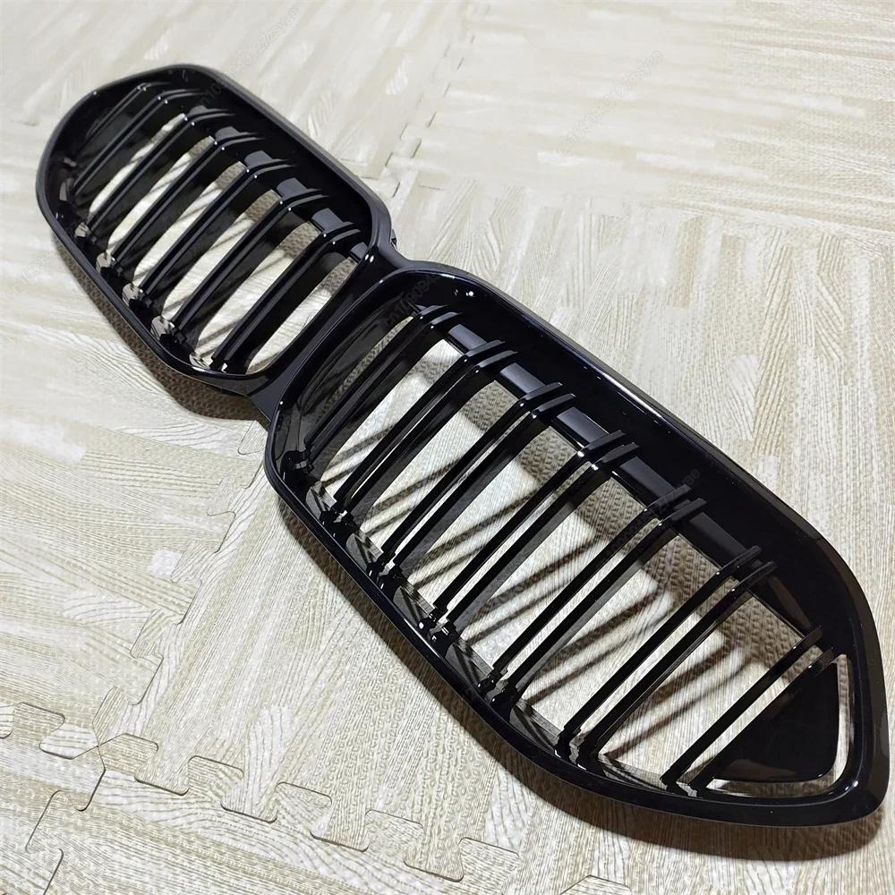 Dual Slat Front Racing Grilles Grills For BMW 2 Series F44 218i 220i M235i 216d 218d 220d Gran Coupe M Sport 2020-2024 Black ABS