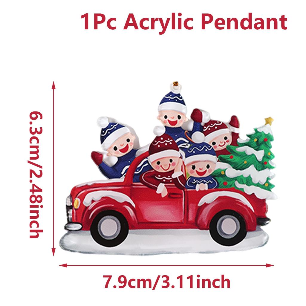 Christmas Family Pendant Navidad Natal Noel Tree Hanging Ornament Merry Christmas Decorations For Home 2025 Happy New Year 2025