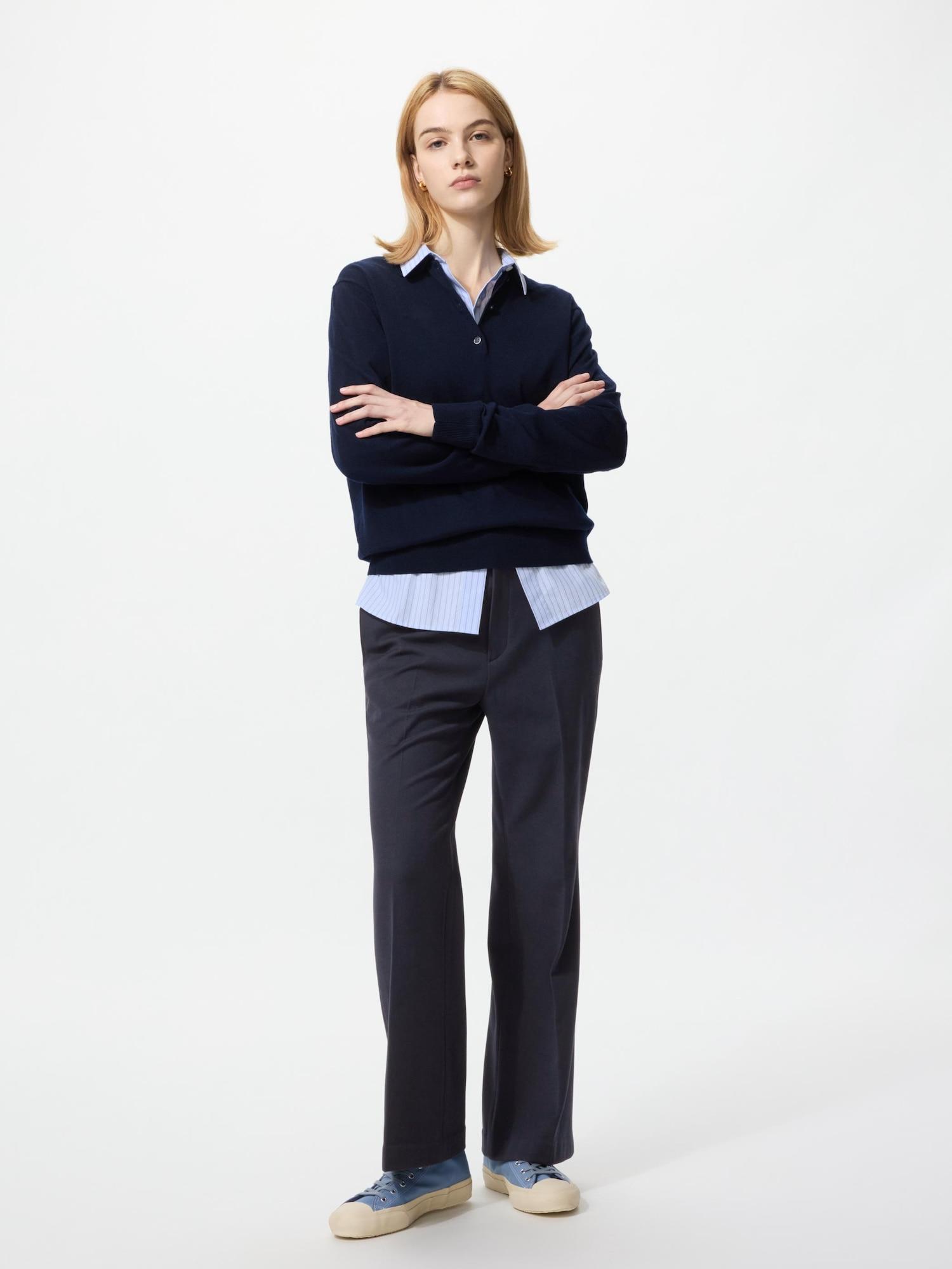 

Брюки клеш Uniqlo Warm Smart 69 NAVY/WOMEN 3XL
