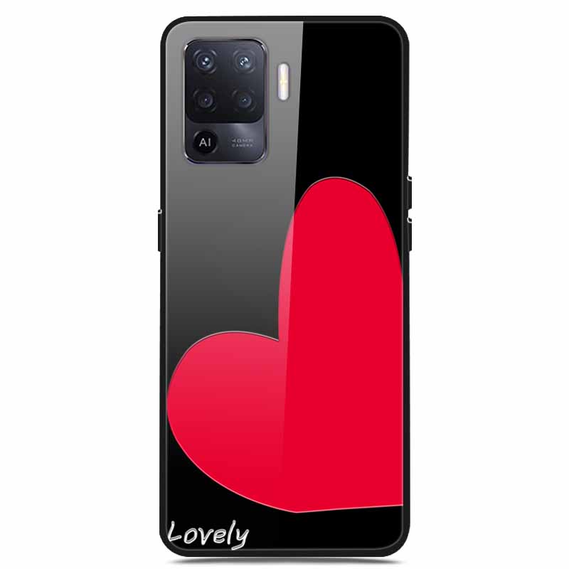 For OPPO Reno 5 Lite Case Luxury Tempered Glass Bumper for OppoA94 4G Phone Cover For OPPO A94 4G/ Reno5 Lite Glass Coque A94 4G