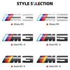 MCRB1 Metal Glossy Black Letters Car Rear Trunk Emblem Badge Sticker For BMW M Logo E60 E39 F10 F11 E61 F07 G30 E46 Accessories