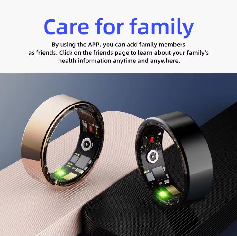 2026 New smart ring equipped with healthmonitor sleep monitor, men's and women's waterproof multifunctional sports ring