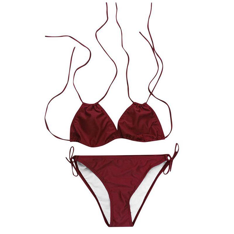 Stylish Women's Solid Push Up Padded Plus Size Bikini Set For Flattering Comfort And Fit