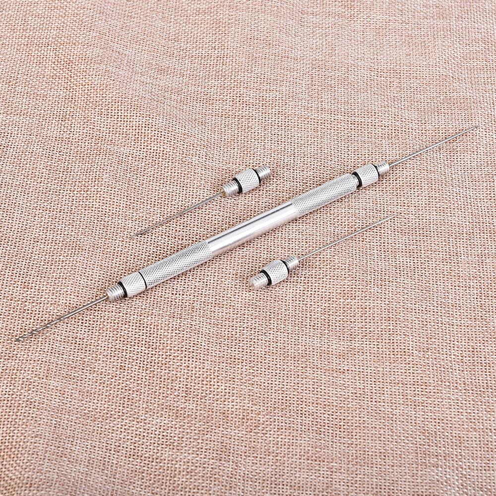 Secure Grip Fishing Bait Needle with Line Scissors Bait Drill Stringer Bait Needle Kit  for Pellets