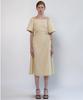 Nevel Everywear Volume Shirring Dress_Butter Beige
