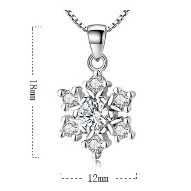 Colgante de collar de circón con incrustaciones de temperamento simple