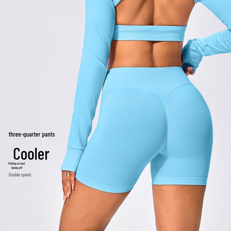 High-Waist Hip-Lifting Women’s Cloud-Feel Yoga & Running Shorts