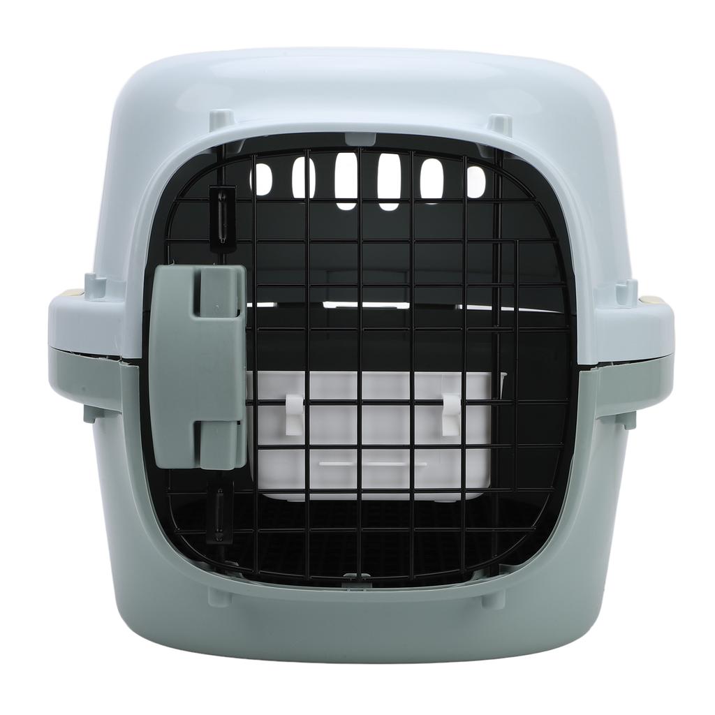 Cat Travel Carrier Large Space Lockable Door 4 Sides Ventilation Portable Hard Sided Dog Pet
