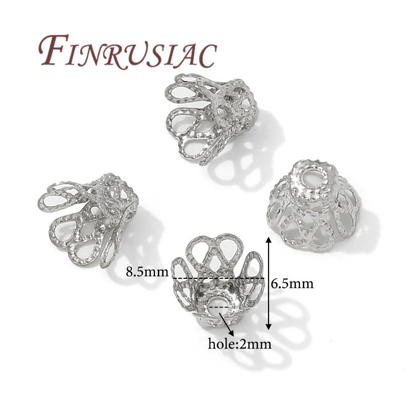 18K Gold Plated Flower Bead Caps For Jewelry Making,Caps For Bracelets,Beads Separators,DIY Accessories