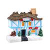 Resin Lighted Christmas House Ornament – Micro Retro Landscape Decoration