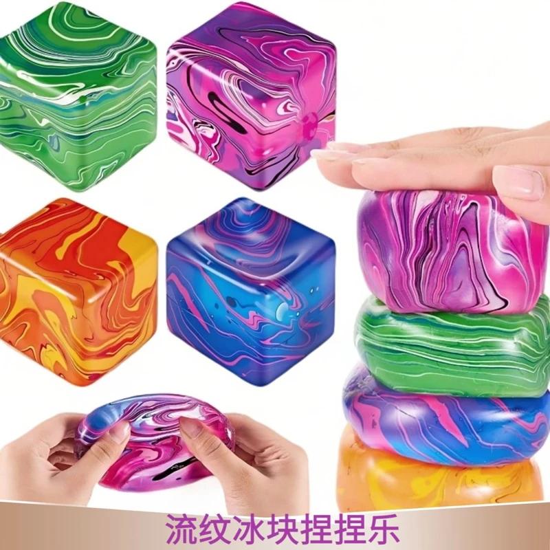 Needoh Snowflake Lce Cube Malt Sugar Squishy Blind Box Stress Relief Slow Rising Squeeze Toy Anti-Anxiety Fidget Toy