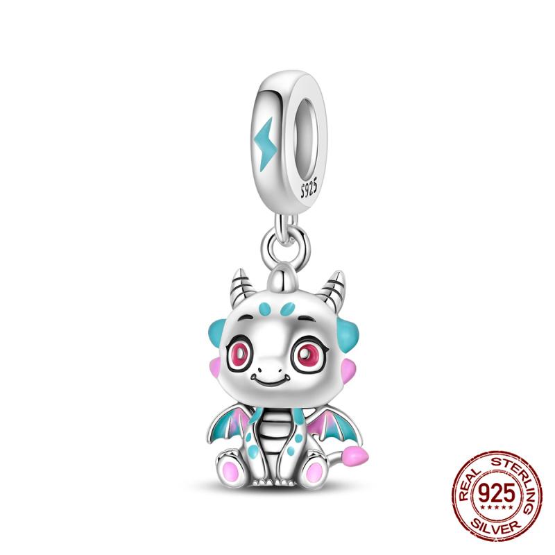 Charms Copper Chinese Dragon Series Charms Beads Fits Women'S 3Mm Original Bracelet Necklace Diy Fine Jewelry Gifts