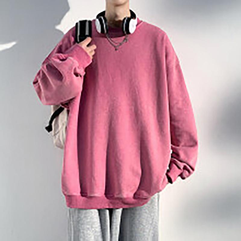 Oversized Sweatshirts Men Women Fashion Couples Crew Neck Vintage Y2K Hoodie Loose Pullover