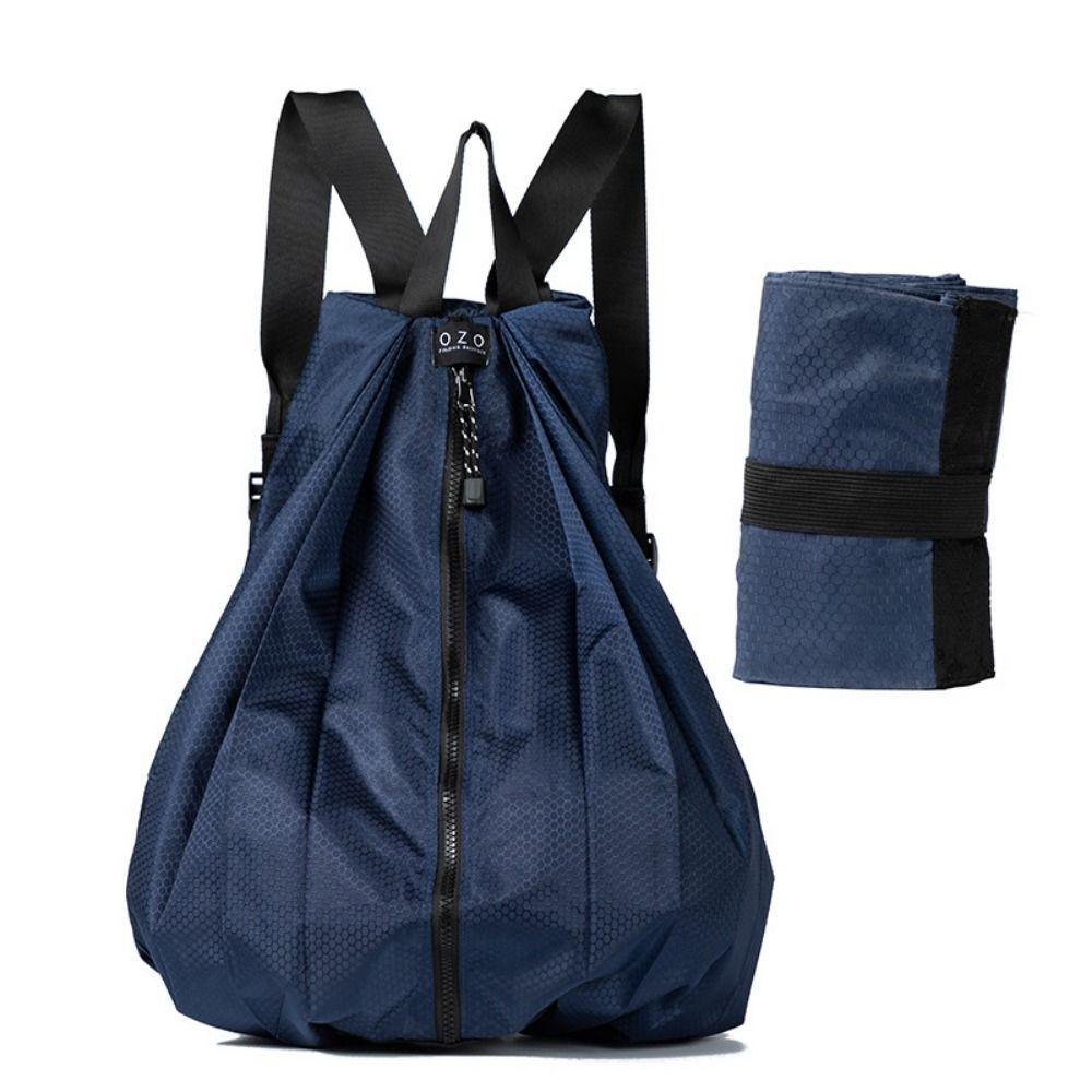Thickened Folding Travel Bag Portable Compact Day Pack Smooth Outdoor Backpack  Men