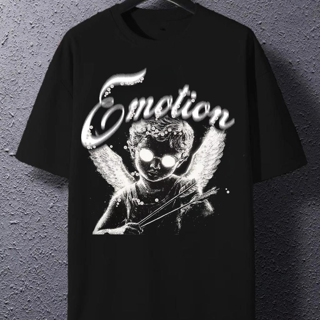 Sommer Buchstaben Strass Kurzarm T-Shirts für Männer Frauen Streetwear Baumwolle Locker Rundhals Top T-Shirts Übergroßes Unisex T-Shirt