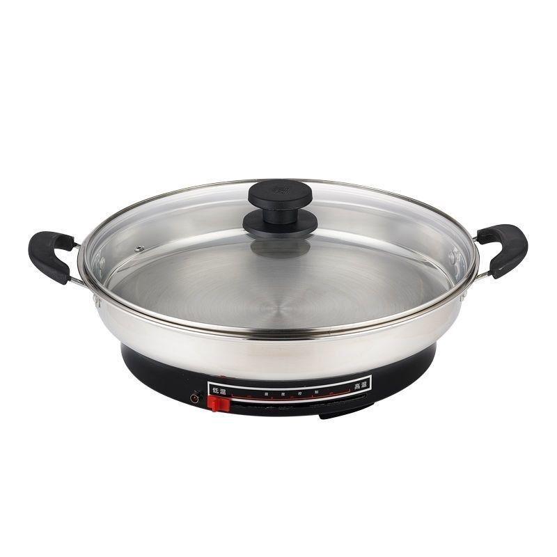 Versatile Electric Griddle with Non-Stick Deep Frying Pan and Single-Sided Heating for Pancakes and Pot Stickers