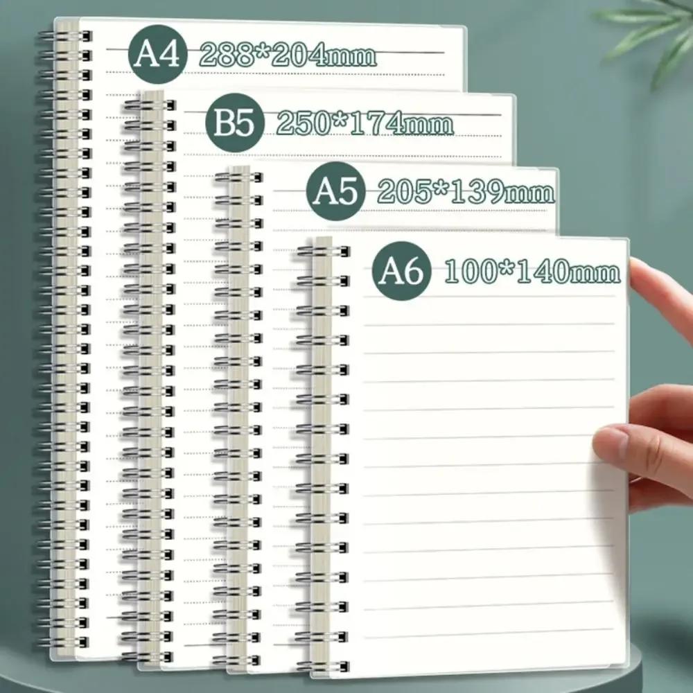 Multifunctional A5/B5/A4 Coil Notebook Grids/Blank/Horizontal Line Flip Over Notepad 80Sheets Diary Book Students Gift