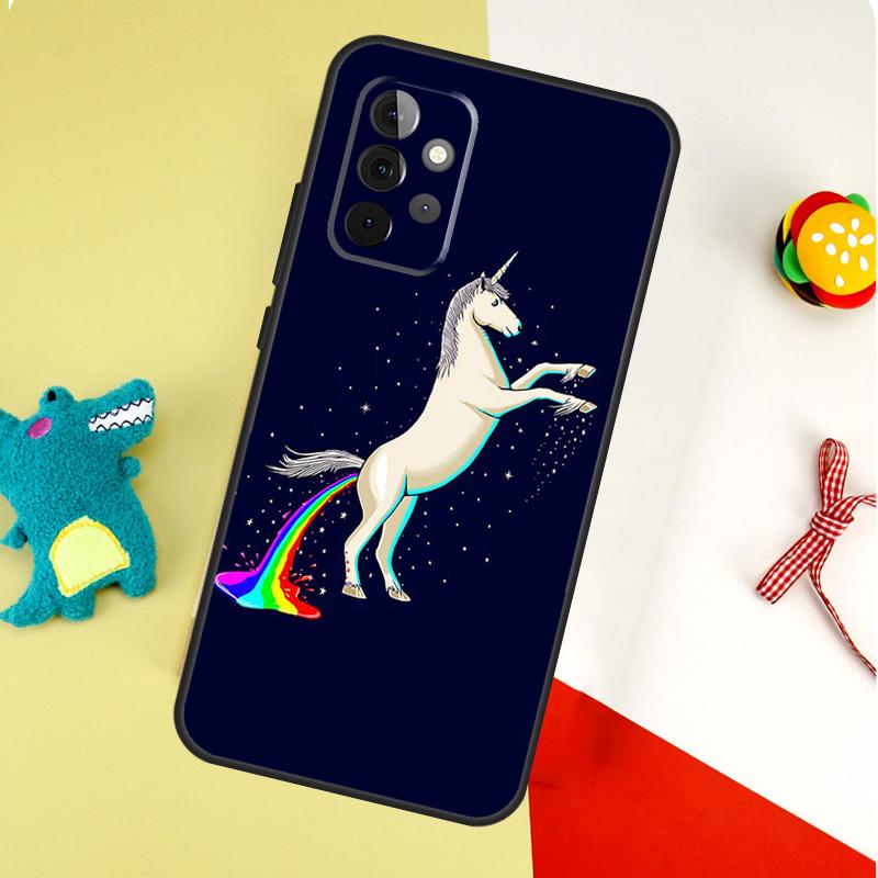 Süßes Regenbogen-Einhorn Für Samsung Galaxy A22 A32 A52 A54 A34 A14 A55 A35 A15 A53 A33 A13 A05 A06 A16 Handyhülle
