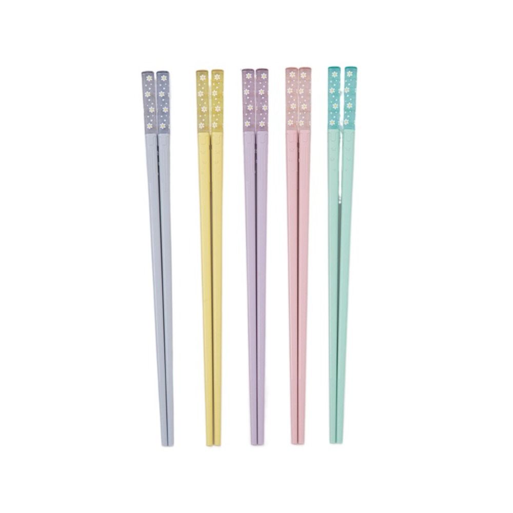 5 Pairs Multicolor Amber Sakura Chopsticks Non-Slip Japanese Chopsticks Portable Sushi Sticks  Ramen