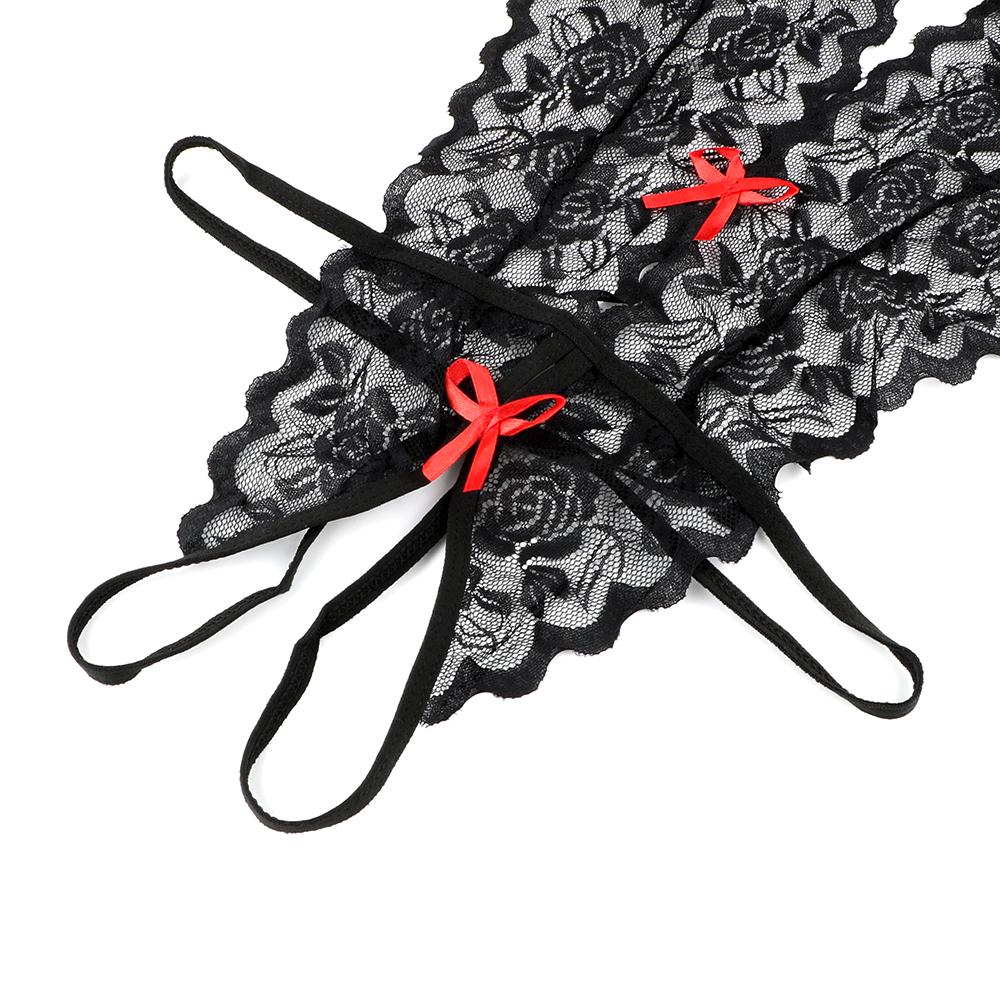 Erotic Lingerie G-string Sex Toys for Women Sexy Costumes Adult Products Lace Siamese Perspective Three-Point Underwear Sexy Lingerie