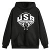 Kids Hoodie - NPZ - Basketball - Black - 7 To 14 Years - Kangaroo Pocket