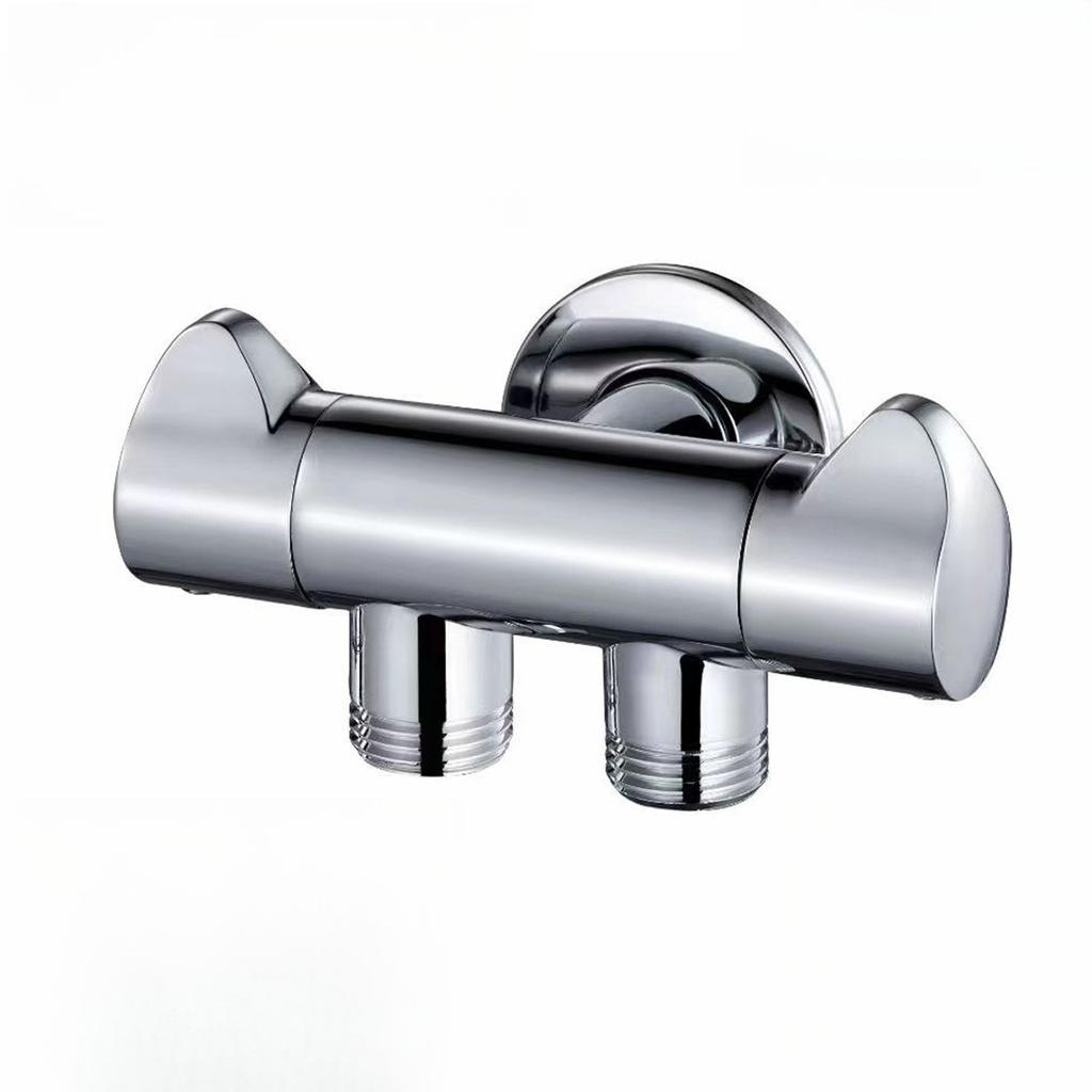 1/2'' European Triangle Valve Hot and Cold Water Stop Universal Retro Angle Valves All Copper Toilet Bathroom