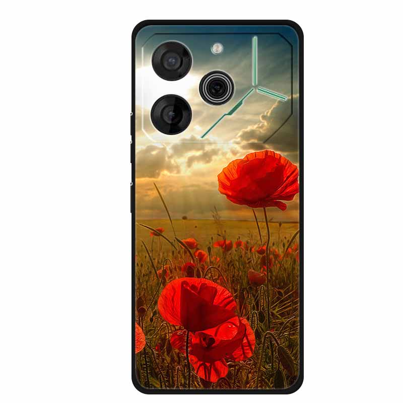 For Tecno Pova 6 Case Luxury TPU Soft Silicone Phone Cases Back Cover for Tecno Pova6 2024 6.78" Shockproof Love New Cute Coque
