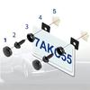 Stainless Steel Screws & Clips for American License Plate Frames US Spec
