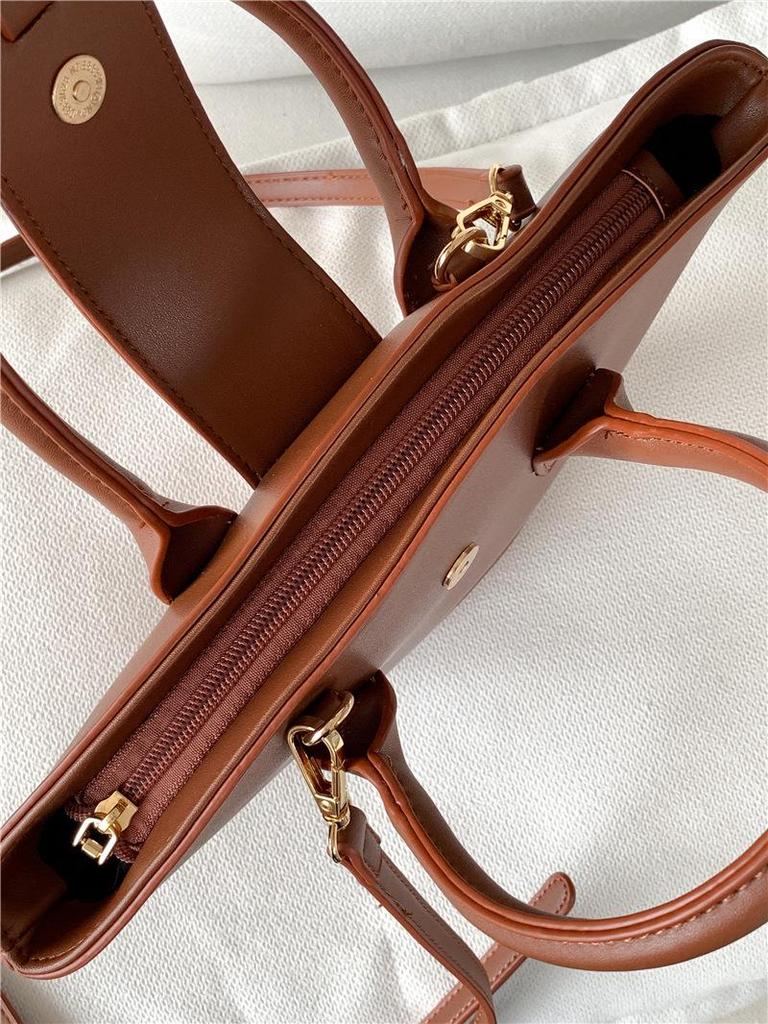 Korean Style Women's Fashion Handbag - Chic PU Crossbody Bucket Bag