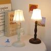 Mini Retro Small Table Lamp Desk Decoration Living Room Decoration Bedside LED Mini Model Night Lights Ornaments