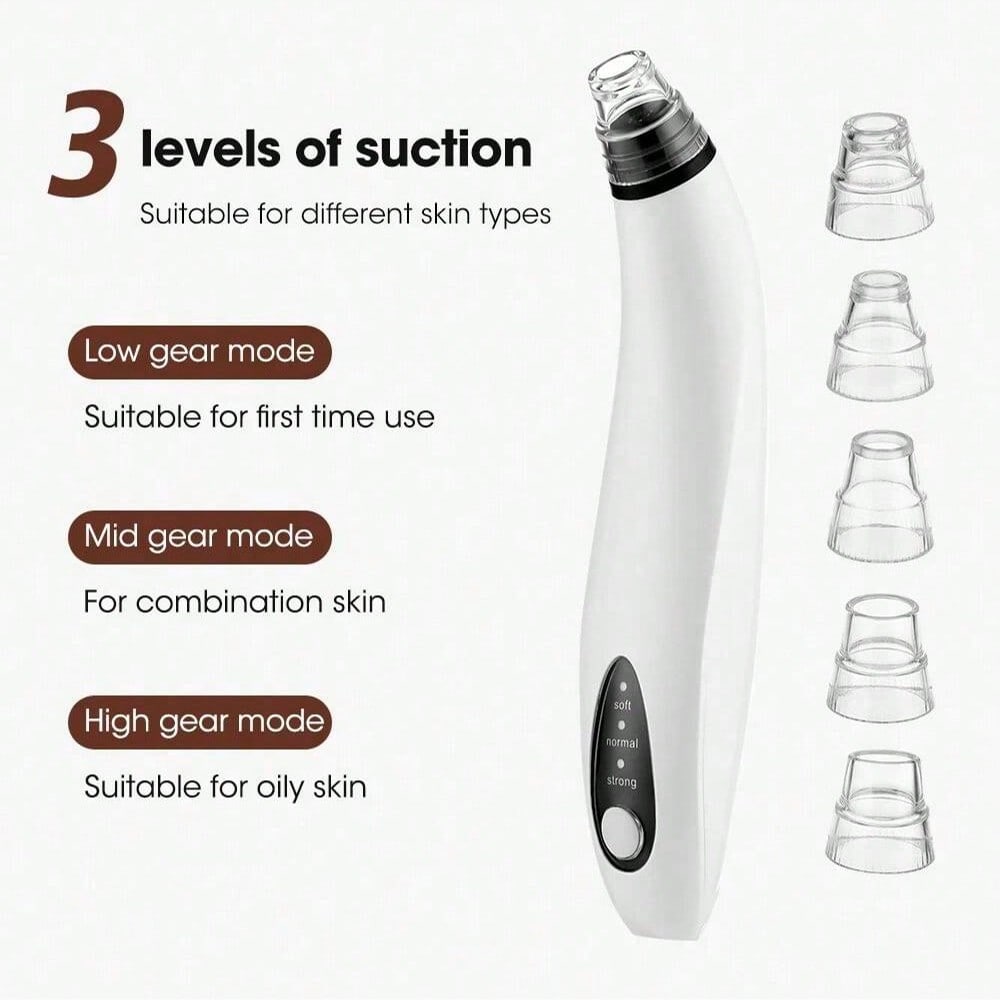 Visual Electric Blackhead Remover Facial Cleaner Black Point Vacuum Suction Black Head Dots Remover Extractor Skin Care Tools