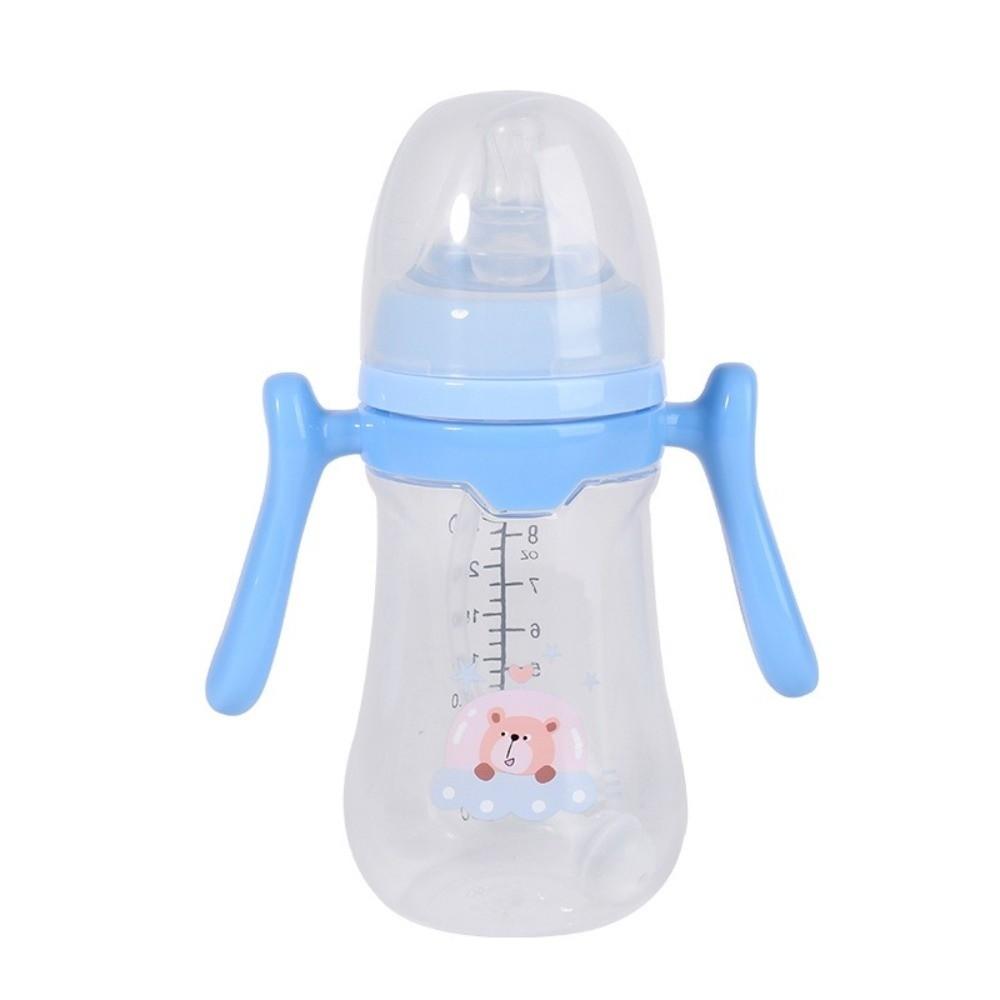 180ML/240ML Babyflasche Tragbare Silikon-Trinkhalmflasche Hochwertiger Trinkbecher Baby-Fütterungszubehör