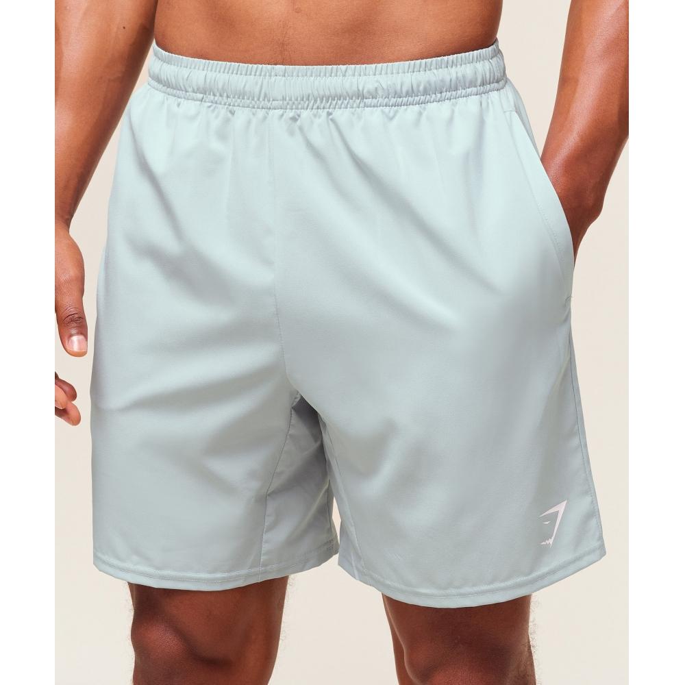 Gymshark Arrival 7  Shorts Smoke Blue A2a1l Udr3