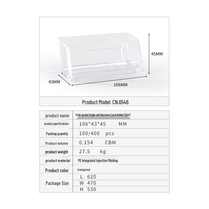 Transparent Ballot Box for Opinion Collection, Elections, Exhibitions, and Business Card Storage